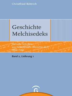 cover image of Geschichte Melchisedeks